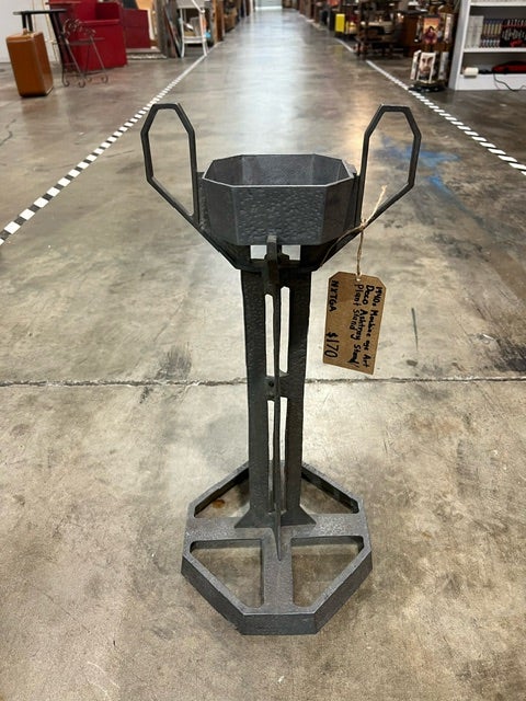 1940s Machine Age Art Deco Ashtray Stand/ Plant Stand | Decatur Estate ...